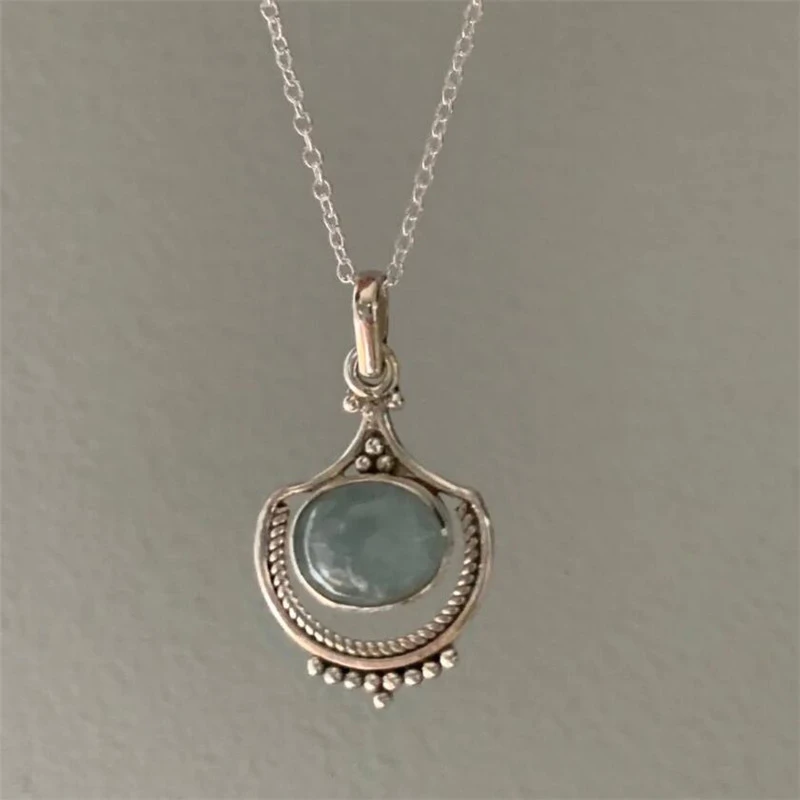 Vintage Groene Steen Ketting